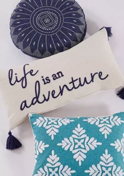 Cheap 👍 Levtex Home Bellamy Teal Crewel Medallion Pillow 😀 -Cheap Levtex Store Belk 4020