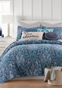 Cheap 👍 Levtex Home Bellamy Teal Crewel Medallion Pillow 😀 -Cheap Levtex Store Belk 4022