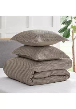 Best Pirce 😀 Levtex Home Mills Waffle Beige Fawn Full/Queen Duvet Set 🔔 -Cheap Levtex Store Belk 405