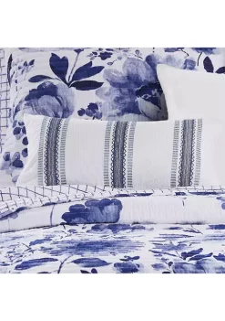 Discount ⌛ Levtex Home Riella Garden Striped Tassel Pillow 💯 -Cheap Levtex Store Belk 4065