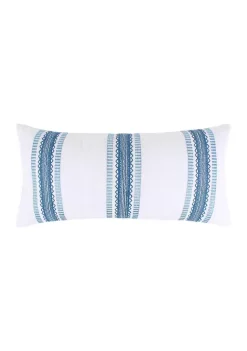 Discount ⌛ Levtex Home Riella Garden Striped Tassel Pillow 💯 -Cheap Levtex Store Belk 4067