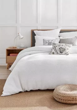 Best Pirce 😀 Levtex Home Mills Waffle Beige Fawn Full/Queen Duvet Set 🔔 -Cheap Levtex Store Belk 407