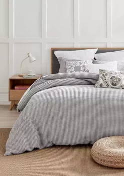 Best Pirce 😀 Levtex Home Mills Waffle Beige Fawn Full/Queen Duvet Set 🔔 -Cheap Levtex Store Belk 408