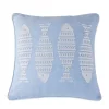 Brand new 🛒 Levtex Blue Sea Fish Embroidered Pillow 💯 -Cheap Levtex Store Belk 4110