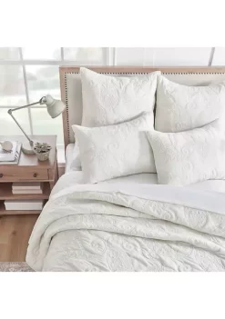 New 😉 Levtex Home Cream Velvet King Quilt Set ❤️ -Cheap Levtex Store Belk 412