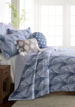 Discount ⭐ Levtex Home Wexford Blue Round Pillow ⭐ -Cheap Levtex Store Belk 4124