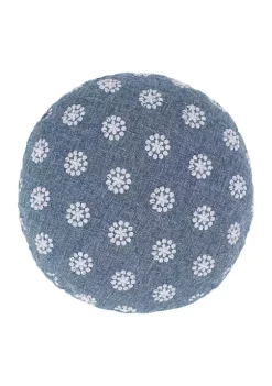Discount ⭐ Levtex Home Wexford Blue Round Pillow ⭐ -Cheap Levtex Store Belk 4125