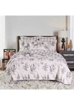 Promo 👍 Levtex Home Sleigh Bells Gray Quilt 🥰 -Cheap Levtex Store Belk 4150