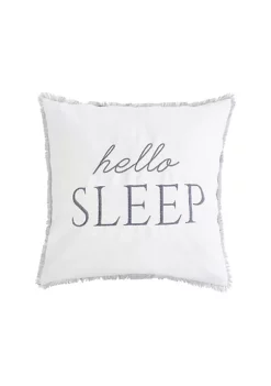 Discount 😍 Levtex Home White & Grey Decorative Pillow 18 x 18in 😀