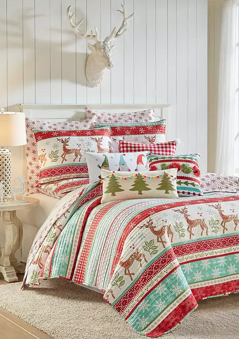 Hot Sale ๐ Levtex Home Let it Snow Sparkle Xmas Pom Pillow ๐ 4 Hot Sale ๐ Levtex Home Let it Snow Sparkle Xmas Pom Pillow ๐ - Image 2