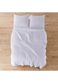 Deals 🎉 Levtex Home Tobago Stripe Blue Quilt Set ✔️ -Cheap Levtex Store Belk 507