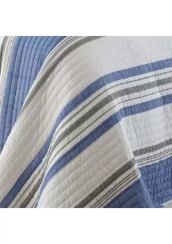 Best deal ✨ Levtex Home St Bart Stripe King Quilt Set 😀 -Cheap Levtex Store Belk 547