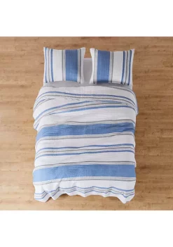 Best deal ✨ Levtex Home St Bart Stripe King Quilt Set 😀 -Cheap Levtex Store Belk 548