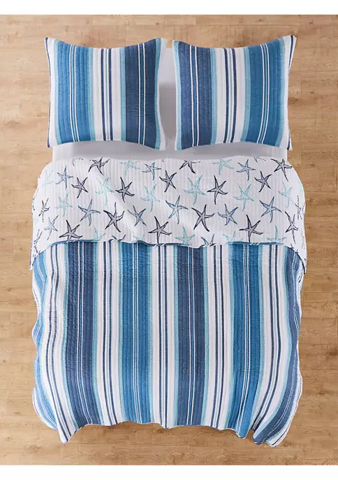 Brand new 😍 Levtex Home Camps Bay Reversible Quilt Set 😍 4 Brand new 😍 Levtex Home Camps Bay Reversible Quilt Set 😍 - Image 2