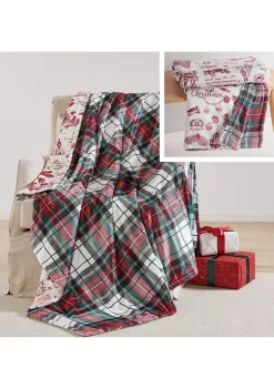 Coupon 🔔 Levtex Home Yuletide Blanket Reverse Spencer Plaid 🎁