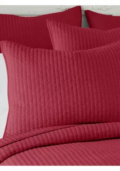 Cheapest 👍 Levtex Home Cross Stitch Bright White Reversible Quilt Set 🔔 -Cheap Levtex Store Belk 609