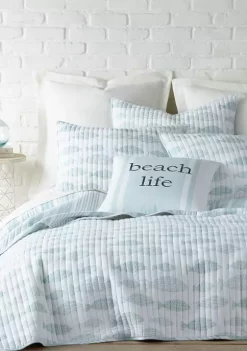 New 🛒 Levtex Aqua Breeze Quilt Set 🎁