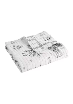 Best Sale 🛒 Levtex Home Sleigh Bells Gray Quilted Throw ❤️