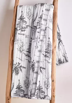 Best Sale 🛒 Levtex Home Sleigh Bells Gray Quilted Throw ❤️ -Cheap Levtex Store Belk 698