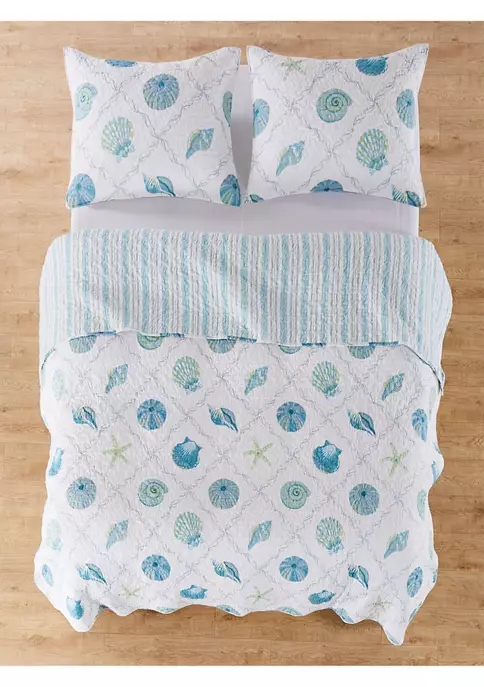 Promo 👏 Levtex Sulu Sea Quilt Set 💯 4 Promo 👏 Levtex Sulu Sea Quilt Set 💯 - Image 2