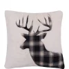 Deals 🧨 Levtex Home Plaid Deer on White Fur Pillow 🥰 -Cheap Levtex Store Belk 8