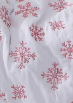 Discount 🛒 Levtex Home Red Snowflake Sherpa Throw 🥰 -Cheap Levtex Store Belk 813