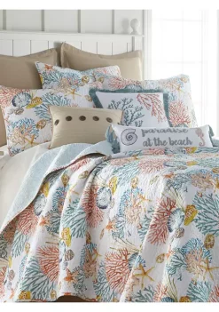 Outlet 🛒 Levtex Bay Islands Quilt Set 🌟 -Cheap Levtex Store Belk 867