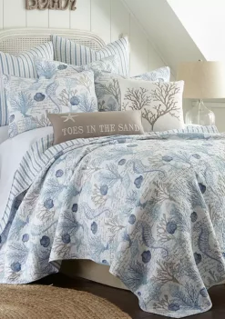 Flash Sale 🎁 Levtex Home Galapagos Blue Full/Queen Quilt Set 🎉