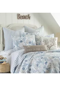 Flash Sale 🎁 Levtex Home Galapagos Blue Full/Queen Quilt Set 🎉 -Cheap Levtex Store Belk 879