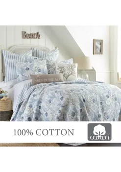 Flash Sale 🎁 Levtex Home Galapagos Blue Full/Queen Quilt Set 🎉 -Cheap Levtex Store Belk 880