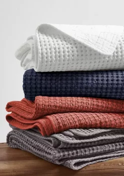 Brand new 🎁 Levtex Home Mills Waffle Navy King Quilt Set 👍 -Cheap Levtex Store Belk 93