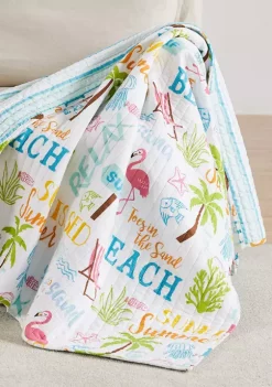 Buy 😀 Levtex Home Beach Days Quilted Throw 🌟