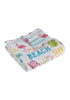 Buy 😀 Levtex Home Beach Days Quilted Throw 🌟 -Cheap Levtex Store Belk 947