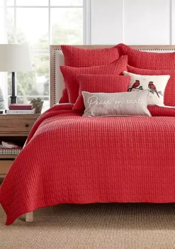 Brand new 🎁 Levtex Home Mills Waffle Navy King Quilt Set 👍 -Cheap Levtex Store Belk 98