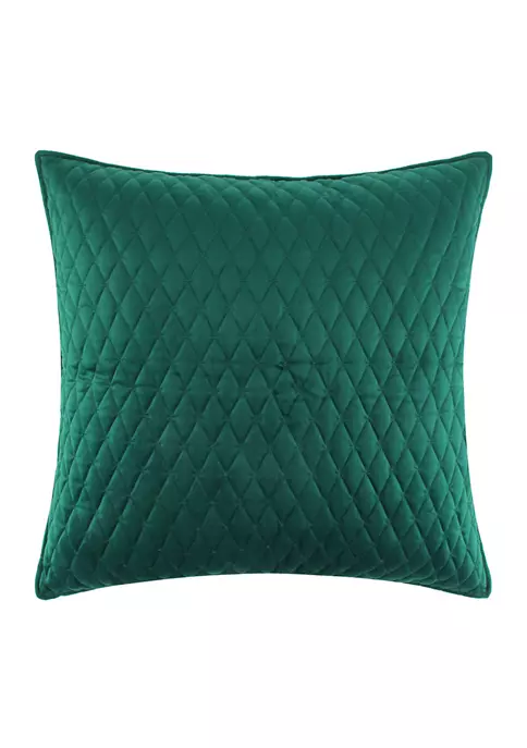 Deals 😉 Levtex Home Velvet Emerald Green Euro Sham ⭐ 3 Deals 😉 Levtex Home Velvet Emerald Green Euro Sham ⭐